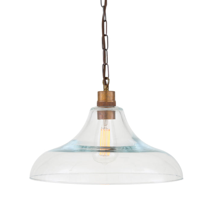 Mullan Lighting - MLP454ANTBRS - One Light Pendant - Clifton - Antique Brass