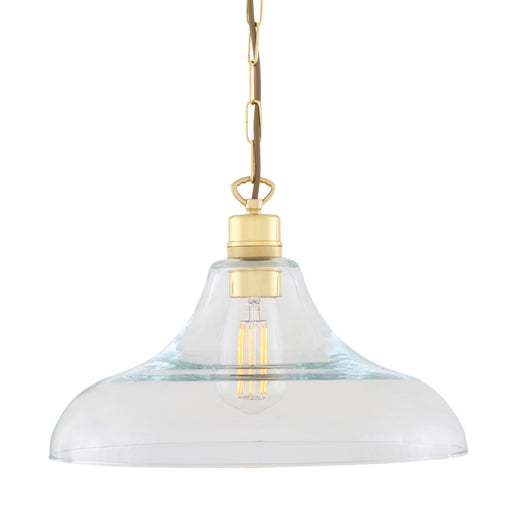 Clifton One Light Pendant Polished Brass