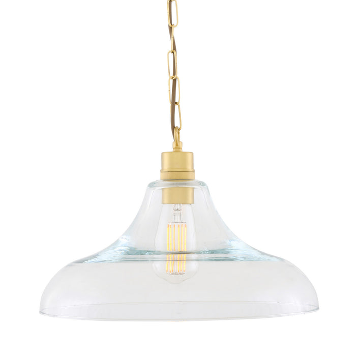 Mullan Lighting - MLP454SATBRS - One Light Pendant - Clifton - Satin Brass