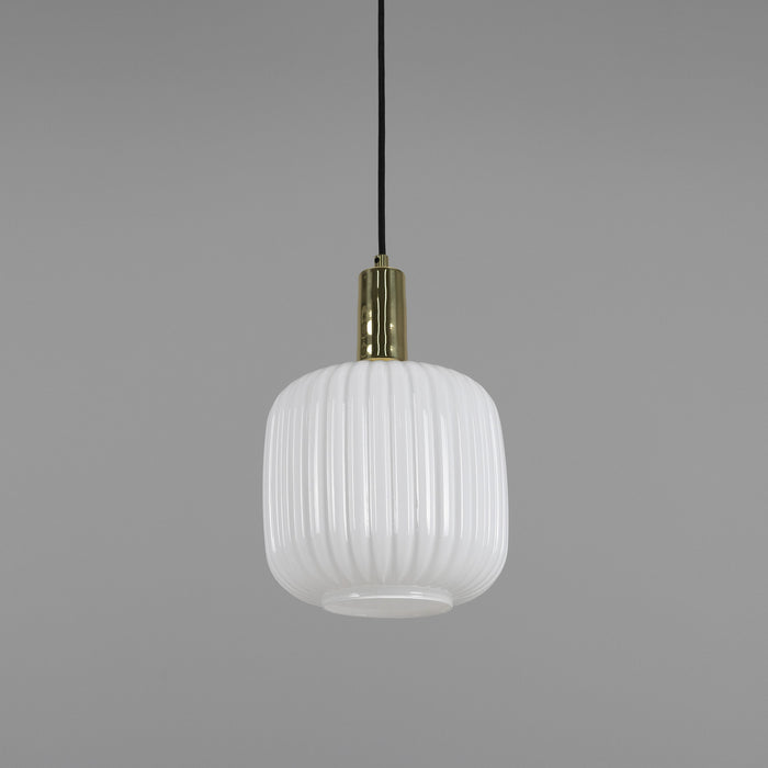 Mullan Lighting - MLP483POLBRSOP - One Light Pendant - Nahla - Polished Brass