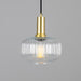 Mullan Lighting - MLP484SATBRS - One Light Pendant - Nehir - Satin Brass
