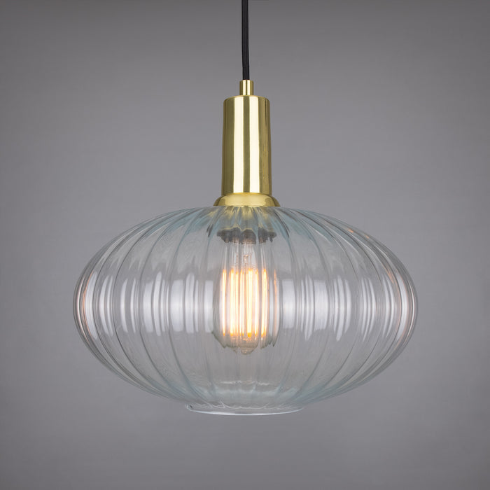 Mullan Lighting - MLP485POLBRS - One Light Pendant - Neith - Polished Brass