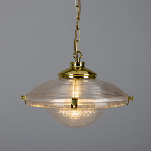 Ozark One Light Pendant Polished Brass