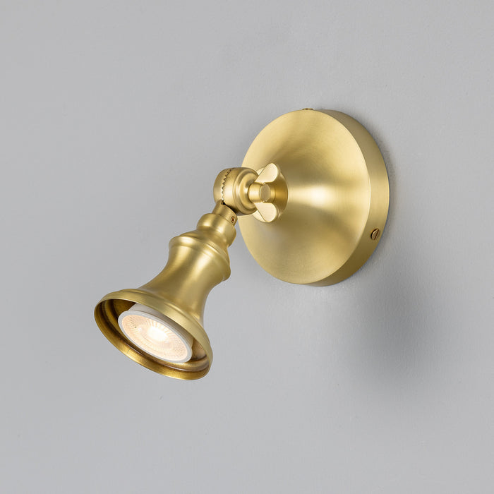 Mullan Lighting - MLSL010SATBRS - One Light Spot Light - Accra - Satin Brass