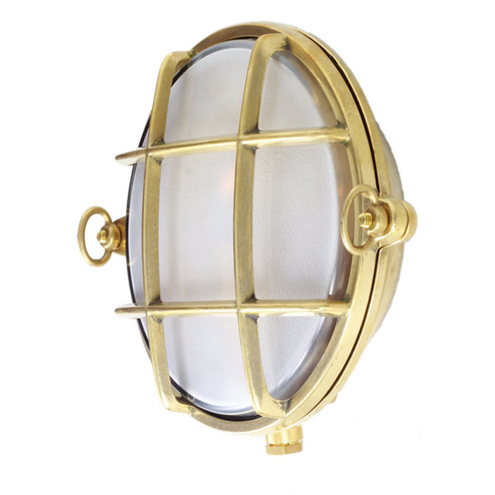 Mullan Lighting - MLWL216RAWBRS - One Light Bulkhead - Ergo - Raw Brass