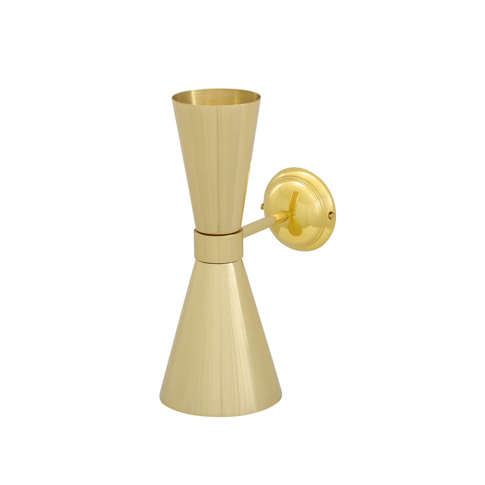 Mullan Lighting - MLWL229POLBRS - Two Light Wall Sconce - Amias - Polished Brass
