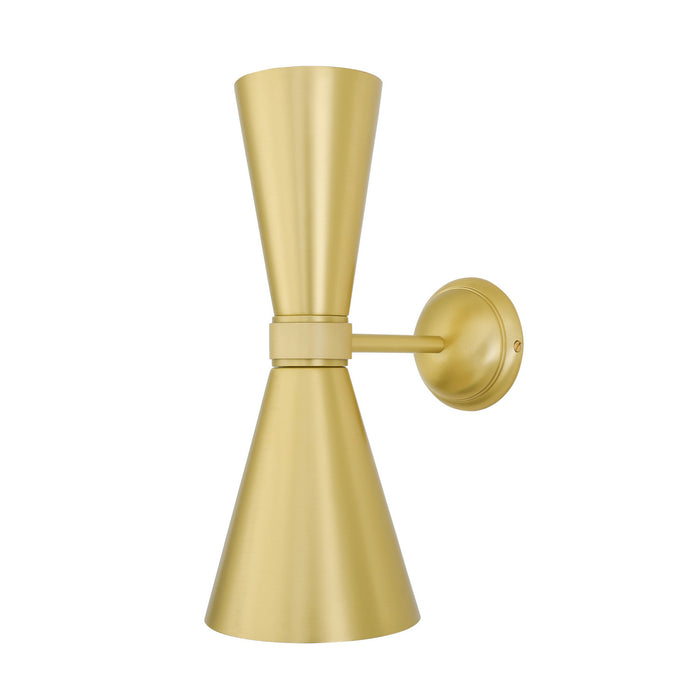 Mullan Lighting - MLWL229SATBRS - Two Light Wall Sconce - Amias - Satin Brass
