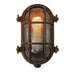 Mullan Lighting - MLWL326ANTBRS - One Light Bulkhead - Ruben - Antique Brass