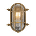 Mullan Lighting - MLWL326NATBRS - One Light Bulkhead - Ruben - Natural Brass
