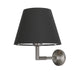 Mullan Lighting - MLWL329ANTSLV/MLFS003BLK - One Light Wall Sconce - Kilkee - Antique Silver