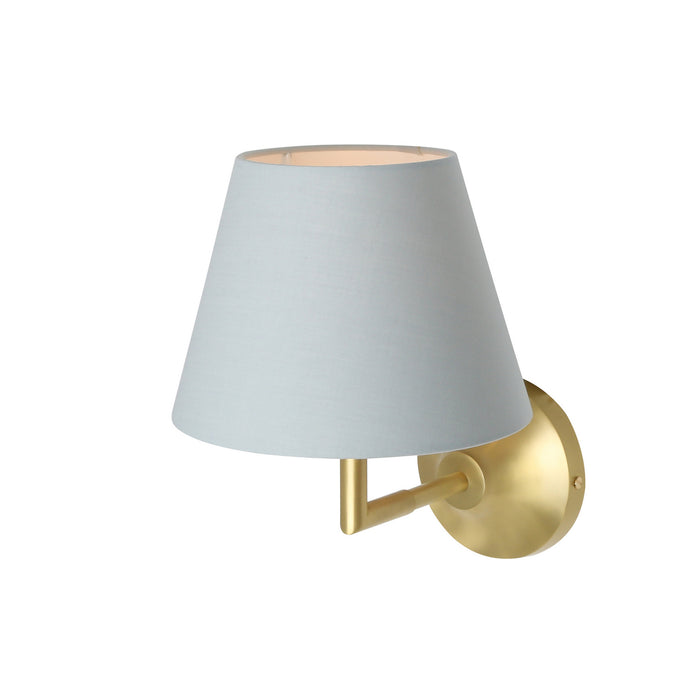Mullan Lighting - MLWL329SATBRS/MLFS003WTE - One Light Wall Sconce - Kilkee - Satin Brass