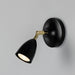 Mullan Lighting - MLWL341PCMBK - One Light Wall Sconce - Lainio - Polished Brass / Matte Black Shade & Wall Plate
