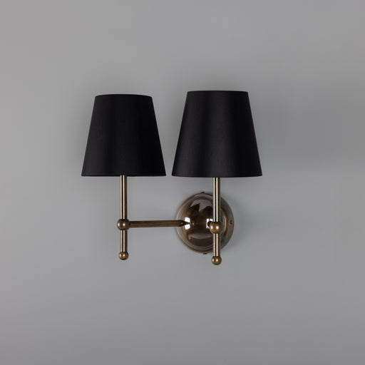 Bursa Two Light Wall Sconce Antique Brass