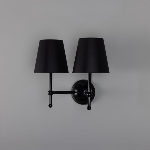 Bursa Two Light Wall Sconce Matte Black