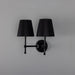 Mullan Lighting - MLWL446PCMBK/MLFS012BLK - Two Light Wall Sconce - Bursa - Matte Black