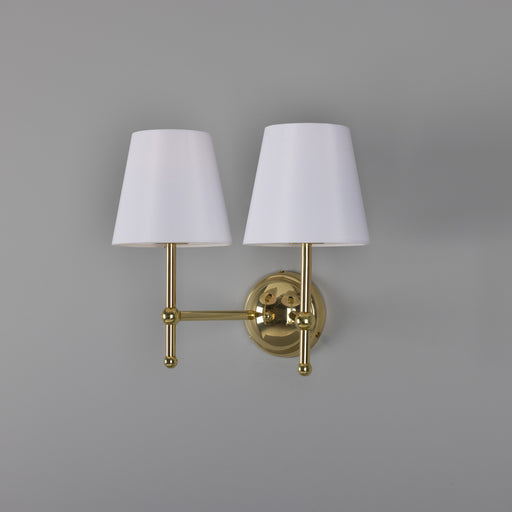 Bursa Two Light Wall Sconce Polished Brass
