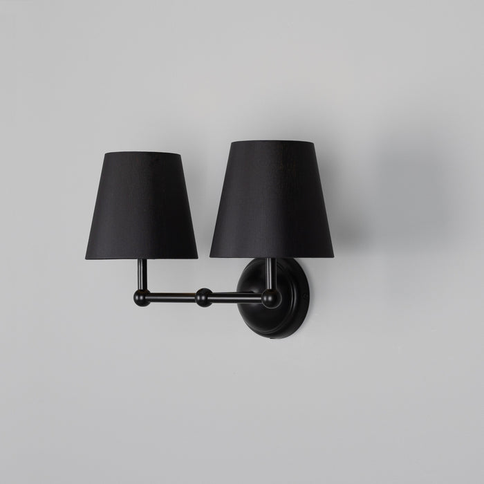 Mullan Lighting - MLWL447PCMBK/MLFS012BLK - Two Light Wall Sconce - Busan - Matte Black