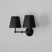 Mullan Lighting - MLWL447PCMBK/MLFS012BLK - Two Light Wall Sconce - Busan - Matte Black