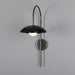 Mullan Lighting - MLWL449ANTSLVPCMBKOP - One Light Wall Sconce - Marrakesh - Ant. Silver & Matte Black