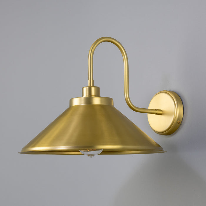 Mullan Lighting - MLWL458SATBRS - One Light Wall Sconce - Rio - Satinbrass