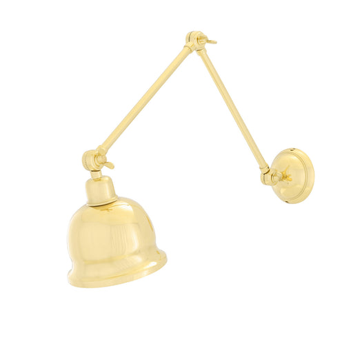 Dale One Light Poster Light Polished Brass