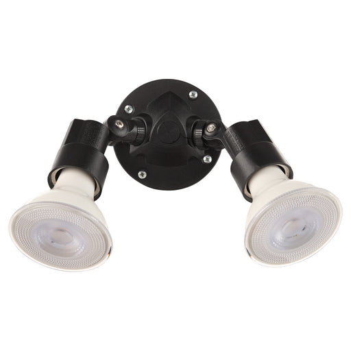 Two Light Wall Mount Black