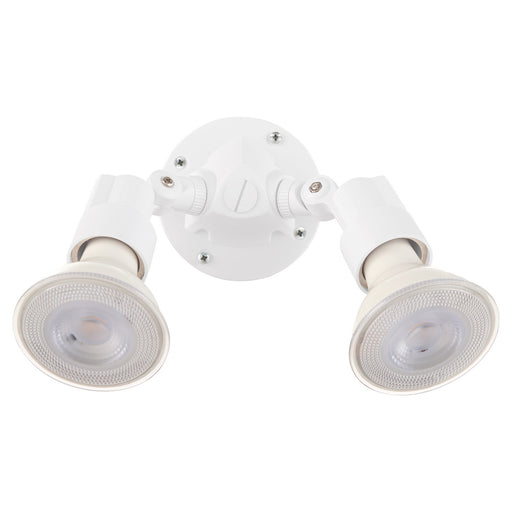 Two Light Wall Mount White