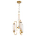 Quorum - 8015-3-47 - Three Light Pendant - Whitmire - Brushed Brass