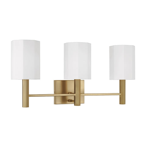 Adrian Three Light Vanity Aged Brass