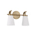 Capital Lighting - 161021AD-660 - Two Light Vanity - Drake - Aged Brass