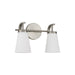 Capital Lighting - 161021BN-660 - Two Light Vanity - Drake - Brushed Nickel