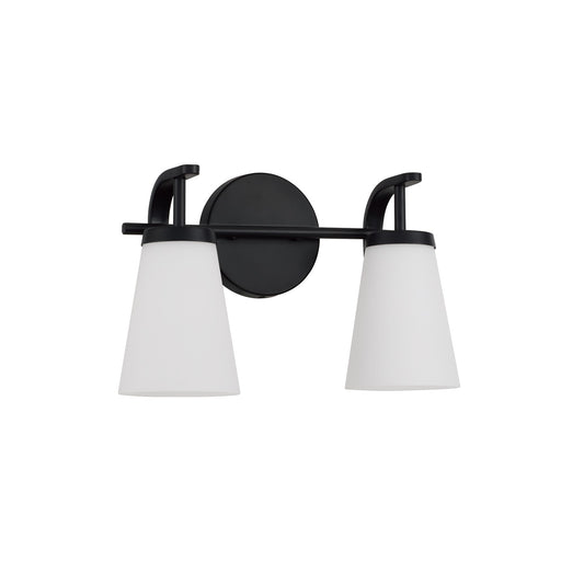Drake Two Light Vanity Matte Black