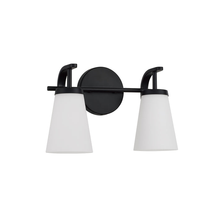 Capital Lighting - 161021MB-660 - Two Light Vanity - Drake - Matte Black