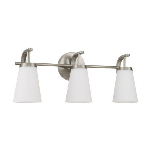 Drake Three Light Vanity Brushed Nickel