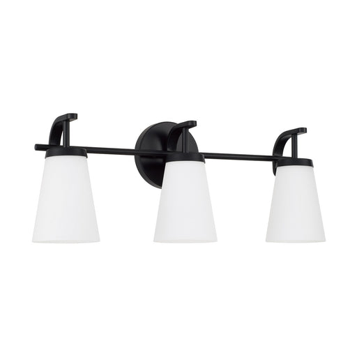 Drake Three Light Vanity Matte Black