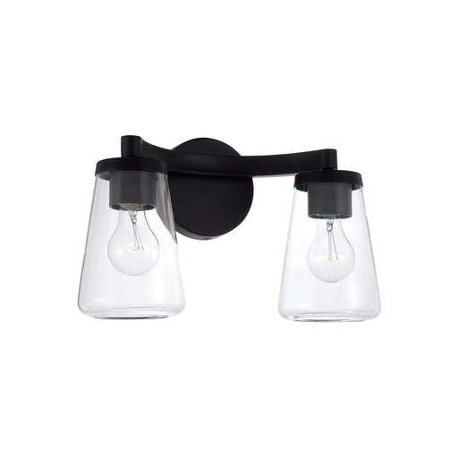 Aaron Two Light Vanity Matte Black