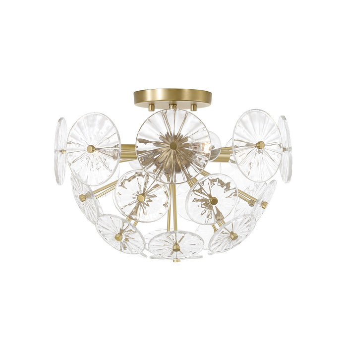 Capital Lighting - 257841MA - Four Light Semi Flush Mount - Emelie - Matte Brass