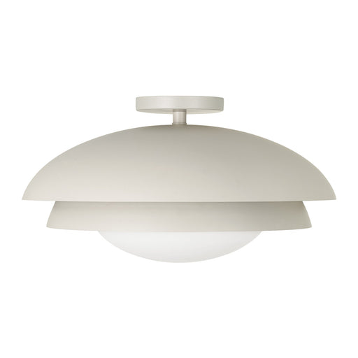 Jensen One Light Semi Flush Mount Taupe