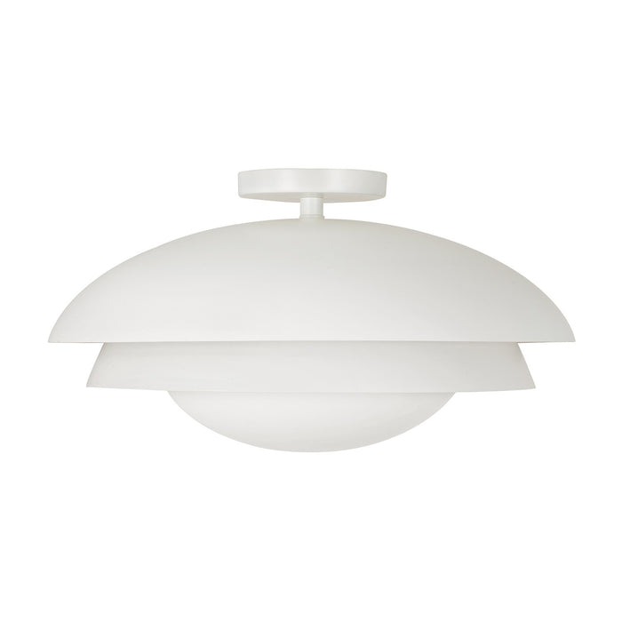 Capital Lighting - 259211WE - One Light Semi Flush Mount - Jensen - Matte White