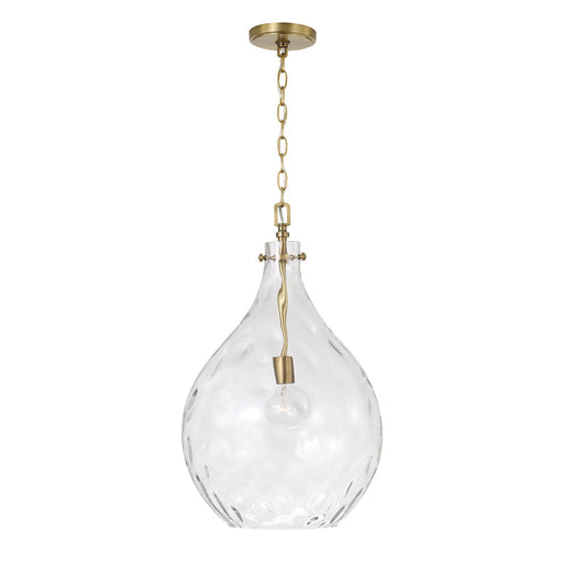 Bristol One Light Pendant Aged Brass