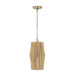 Capital Lighting - 344613BWB - One Light Pendant - Archer - Blonde Wood and Matte Brass