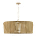 Capital Lighting - 344664BWB - Six Light Pendant - Archer - Blonde Wood and Matte Brass