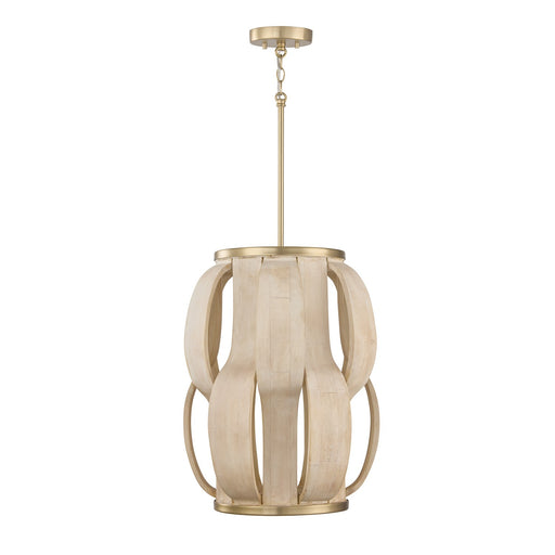 Willa One Light Pendant Matte Brass