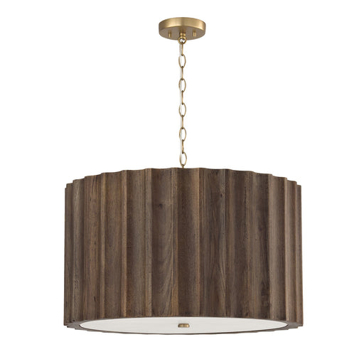 Cody Four Light Pendant Matte Brass