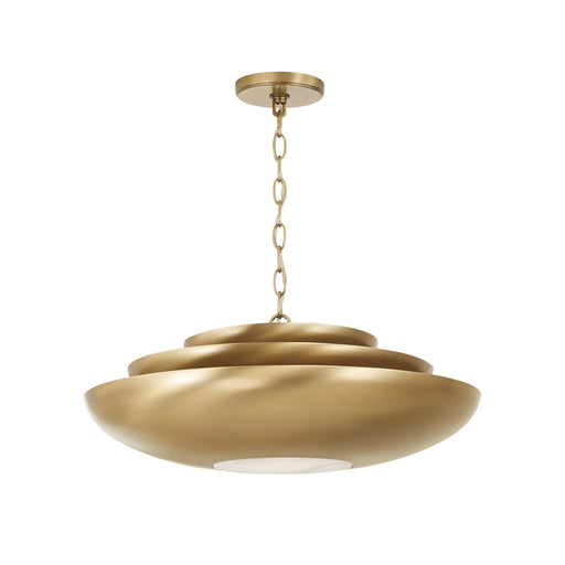 Gia One Light Pendant Aged Brass
