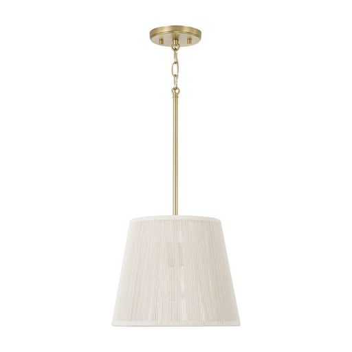 Tara One Light Pendant Matte Brass