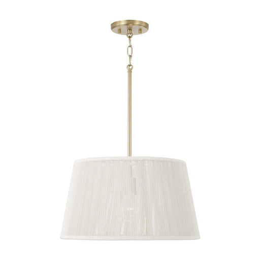 Tara One Light Pendant Matte Brass