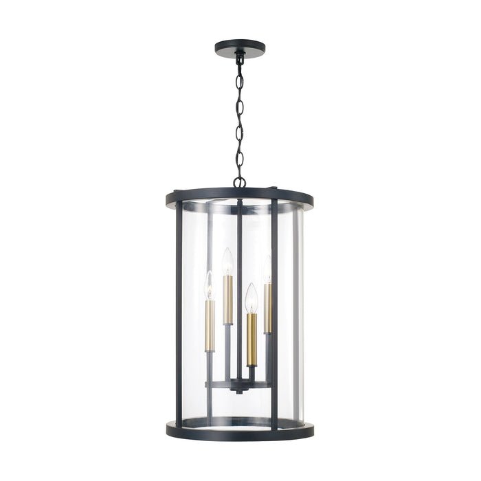 Capital Lighting - 358341ER - Four Light Pendant - Davis - Espresso and Brass