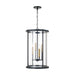 Capital Lighting - 358341ER - Four Light Pendant - Davis - Espresso and Brass