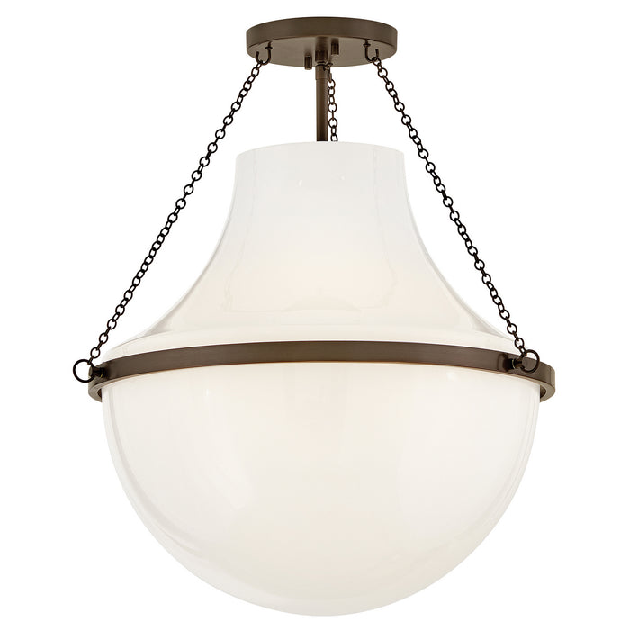 Hinkley - 46893HZ - LED Semi-Flush Mount - Collins - Heritage Bronze